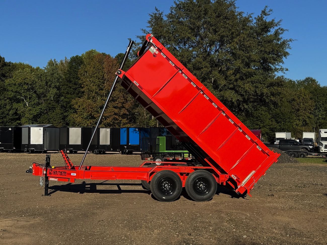 Evergreen customer with a work trailer