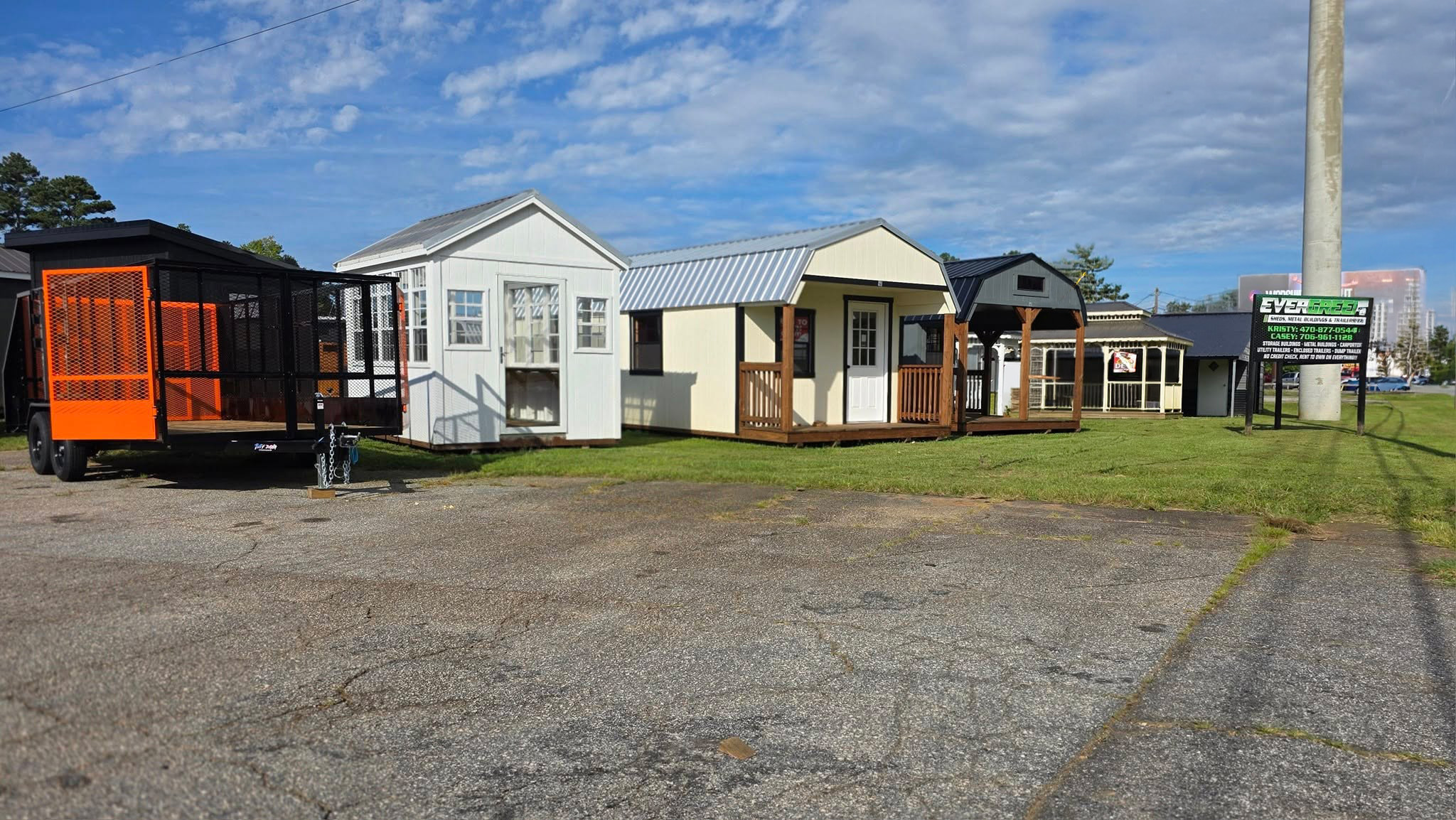dealership_name — buildings and sheds